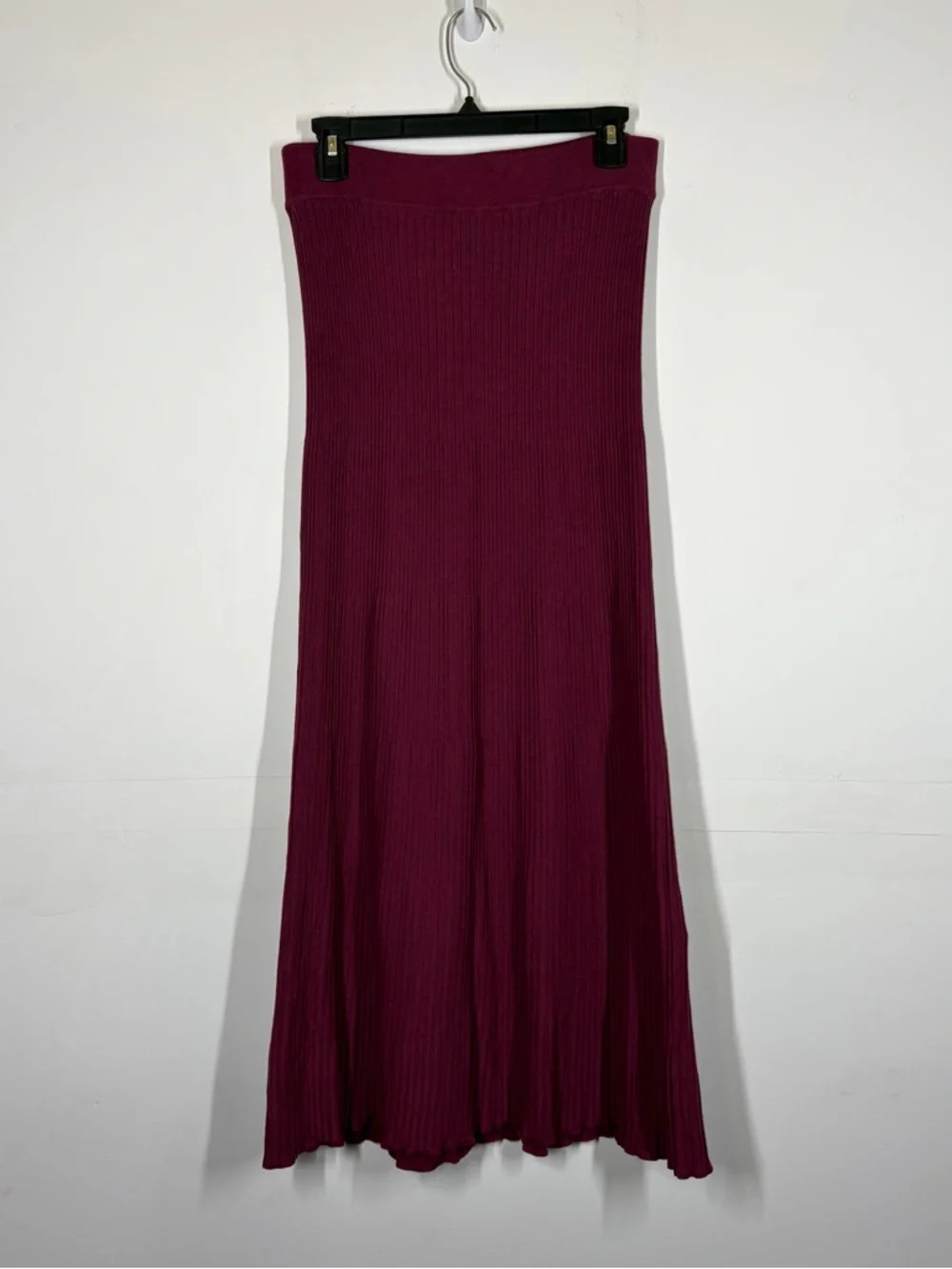 Free People Shine Bright Ribbed Maxi Skirt Size Small